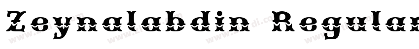 Zeynalabdin Regular字体转换